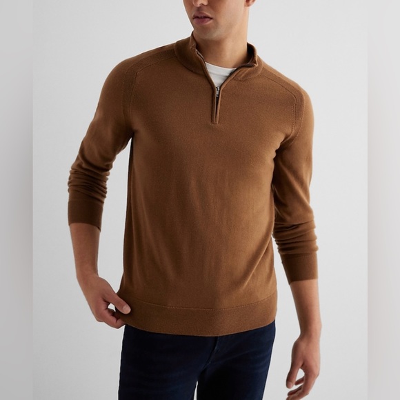 Express | Merino Wool Sweater | Mens | Large | Brown - Picture 1 of 2